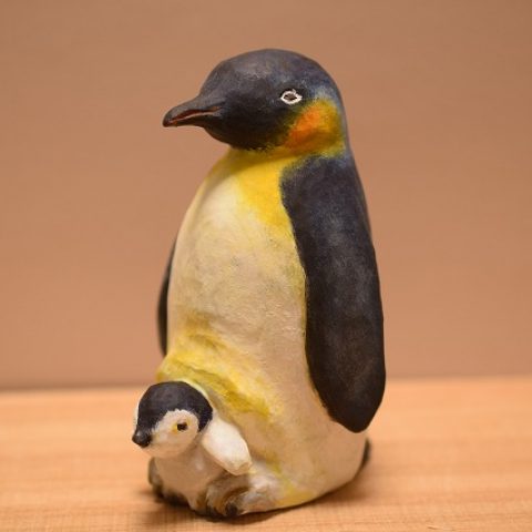 遊佐さん作、皇帝ペンギンの親子サムネイル